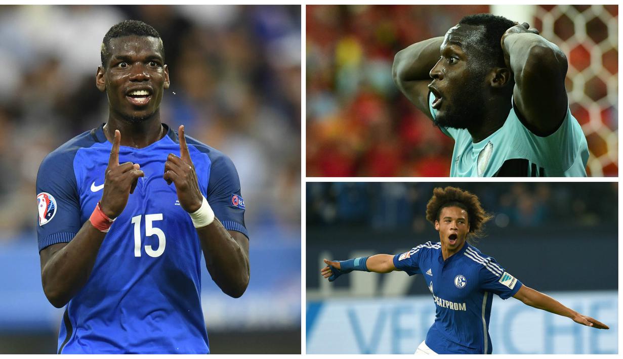 Kabar transfer terkini, Senin (1/8/2016), Paul Pogba dan Manchester United siap memecahkan rekor dunia transfer pada pekan ini, sementara Chelsea berniat mengembalikan Romelu Lukaku ke London. (AFP)