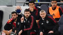 Carrick yang juga orang kepercayaan Ole ini diberi tugas memimpin Cristiano Ronaldo dan kawan-kawan hingga menemukan pelatih baru atau paling tidak hingga akhir musim. (AFP/Glyn Kirk)