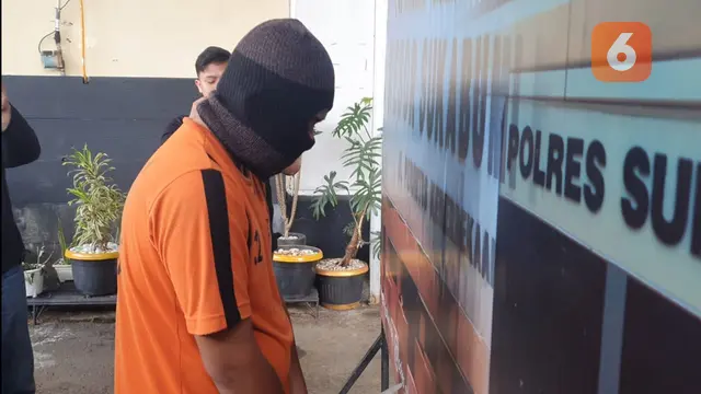 Salah satu pelaku pencabulan terhadap anak di bawah umur, korban perempuan 14 tahun di Kota Sukabumi (Liputan6.com/Fira Syahrin).