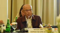 Wakil Ketua Komisi III DPR RI Desmond Junaidi Mahesa saat memimpin pertemuan Kunjungan Kerja Reses Komisi III DPR ke Kalimantan Timur, Rabu (5/10/2022). (Istimewa)