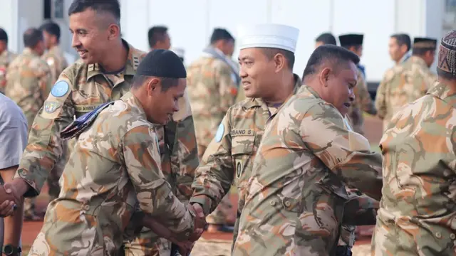 Suasana Lebaran Pasukan Garuda XX-S Monusco di Kongo