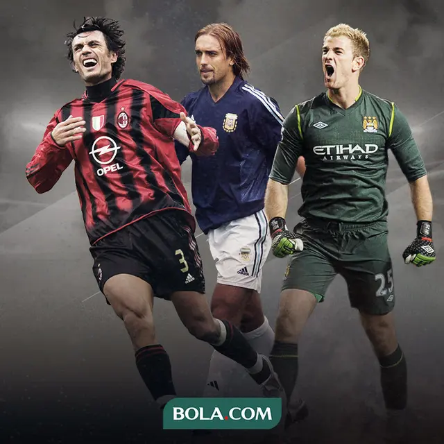 Paolo Maldini, Gabriel Batistuta dan Joe Hart