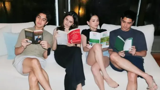 Syifa Hadju dan Alyssa Daguise saat diajak liburan Maia Estianty ke Bali