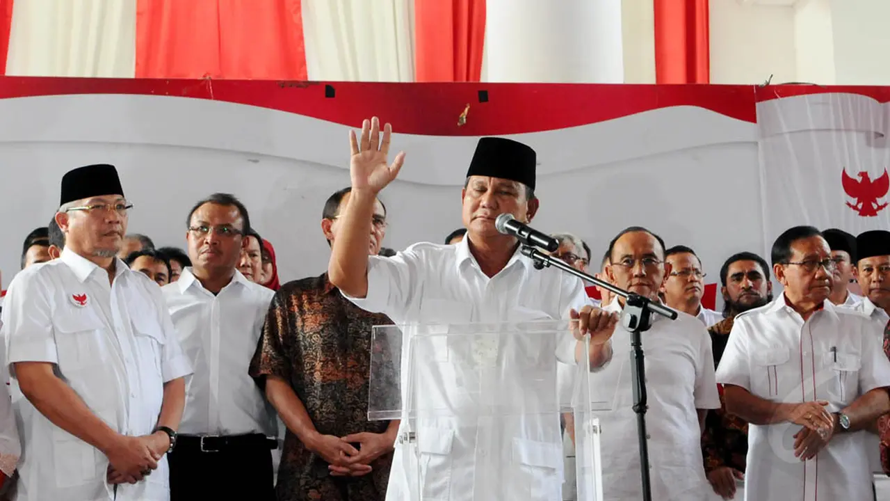 Ini 5 Pernyataan Sikap yang Disampaikan Prabowo 