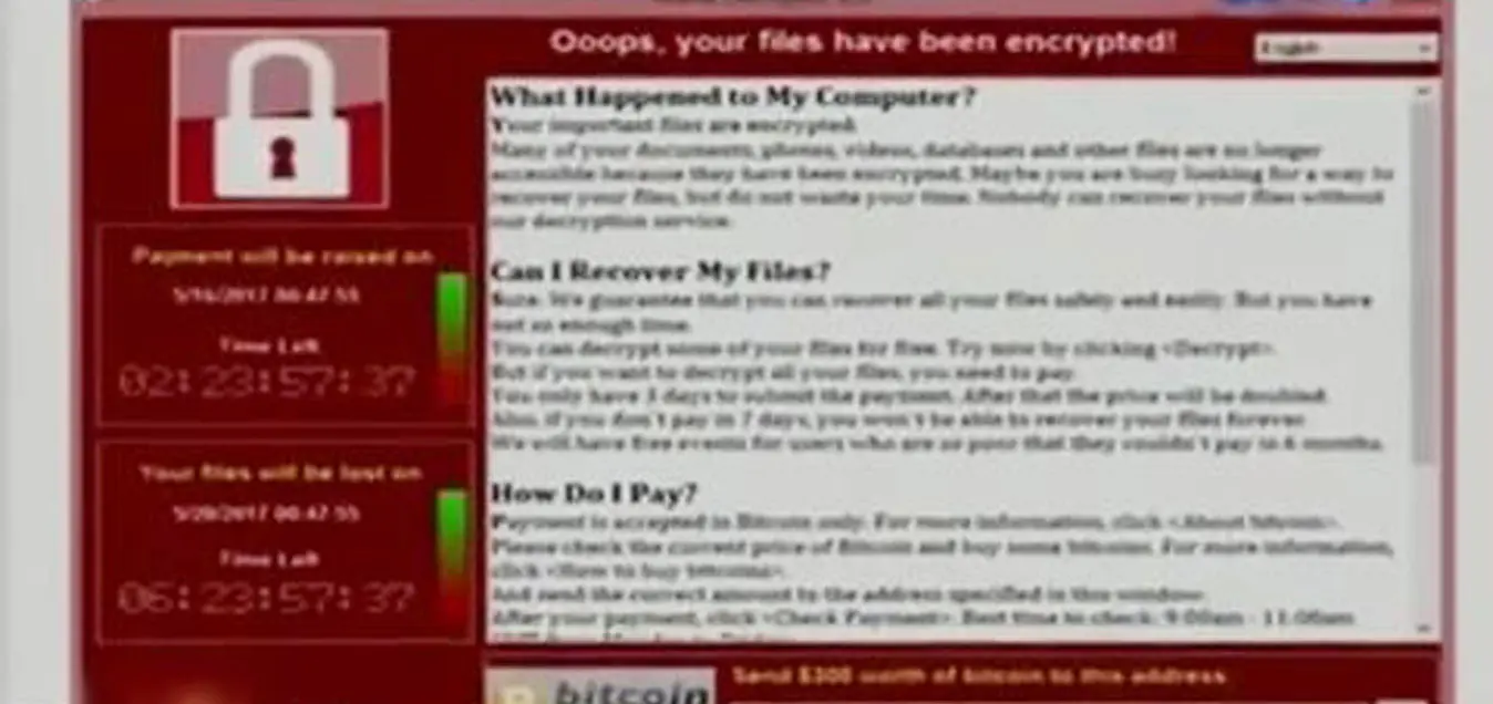 Para peretas menuntut uang tebusan Rp 3,9 juta, untuk setiap komputer yang terinfeksi virus ransomware WannaCry. (Liputan 6 SCTV)