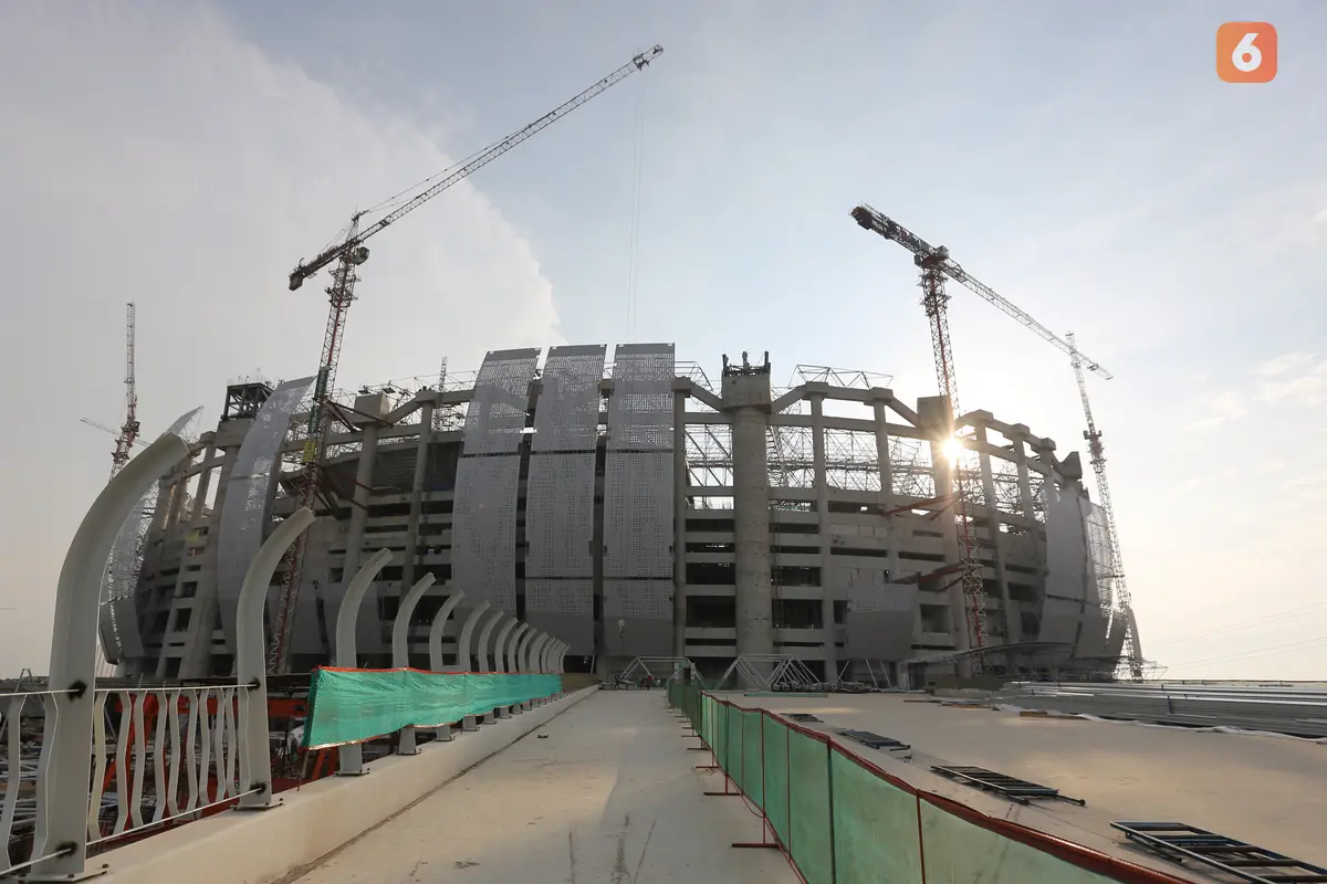 Foto: Mengintip Lebih Dekat Perkembangan Proyek Pembangunan Jakarta International Stadium