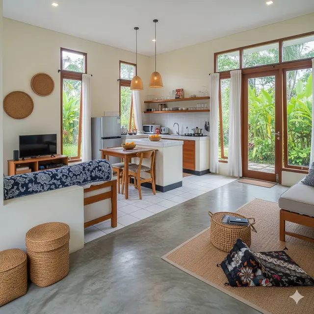 Rumah dengan Dapur Terbuka