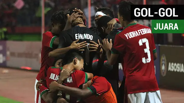 Berita video gol-gol Timnas Indonesia U-16 yang mengantarkan mereka untuk menjadi juara Piala AFF U-16 2018.