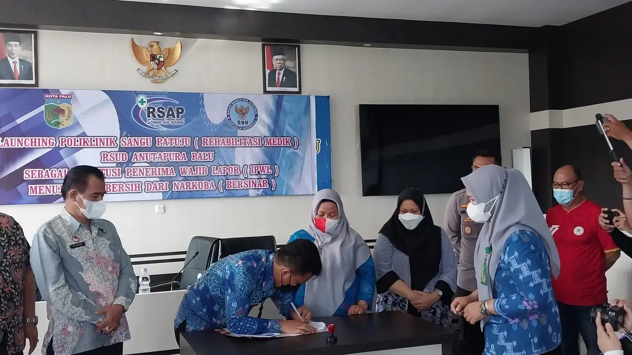 peresmian poliklinik rehabilitasi pecandu narkoba