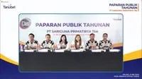 Paparan publik PT Sariguna Primatirta Tbk (CLEO), Selasa (31/5/2022) (Foto: tangkapan layar/Pipit I.R)