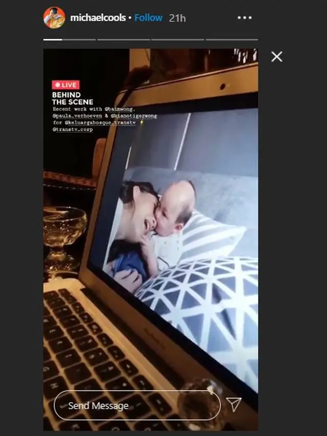 6 Momen Pemotretan Virtual Keluarga Baim Wong, Paras Kiano Curi Perhatian