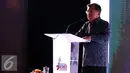 Wapres Jusuf Kalla memberikan sambutan di Indonesia Broadcasting Expo (IBX) 2016 di Balai Kartini,Jakarta, Jumat (21/10). Perhelatan IBX 2016 merupakan ke-3 kalinya acara tersebut digelar. (Liputan6.com/Helmi Afandi)