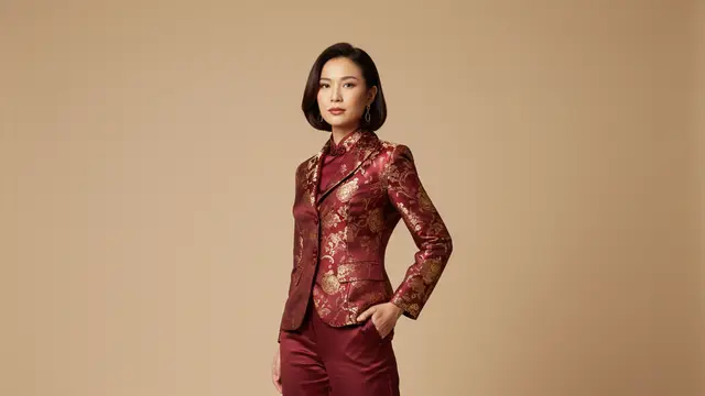 Desain Baju Imlek Pilihan untuk Perempuan. AI