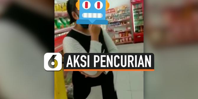 VIDEO: Wanita Tertangkap Basah Mencuri di Minimarket
