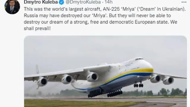 Dampak Invasi Rusia ke Ukraina, Pesawat Terbesar di Dunia Hancur