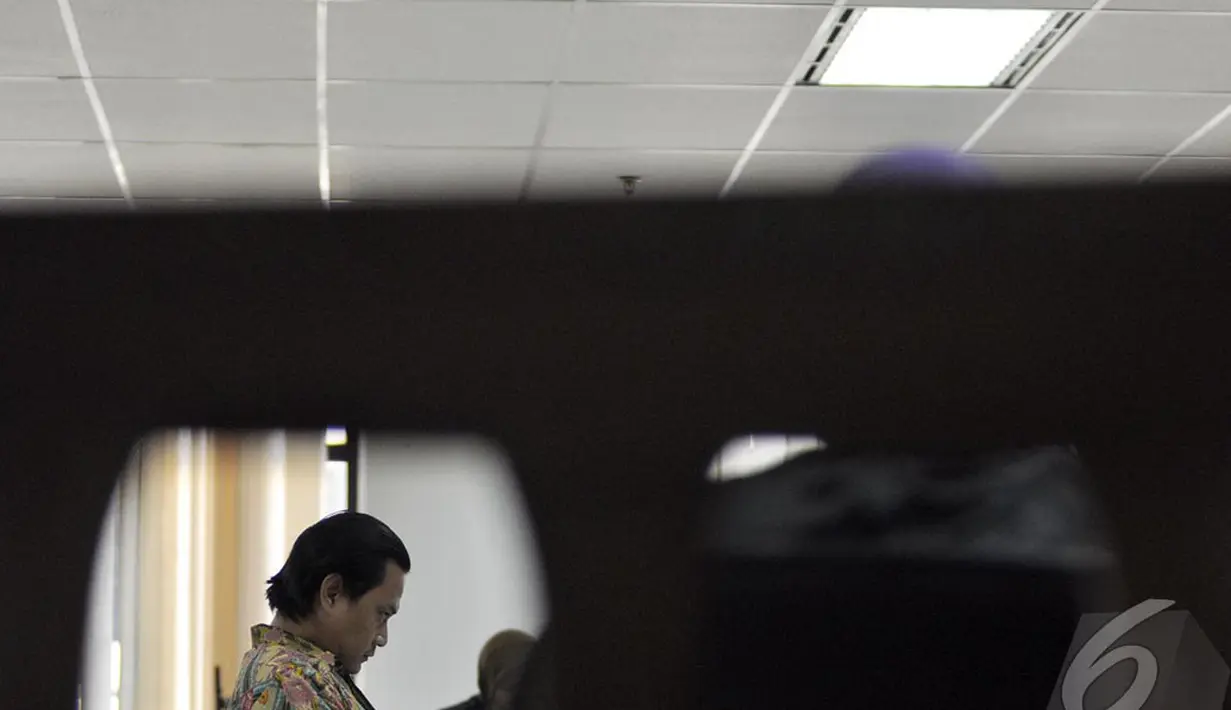 Dalam uraiannya, penasehat hukum Riefan menilai Jaksa Penuntut Umum telah salah dalam merumuskan susunan primer dan subsider dalam dakwaan, pengadilan Tipikor, Jakarta, Kamis (9/10/2014) (Miftahul Hayat) 