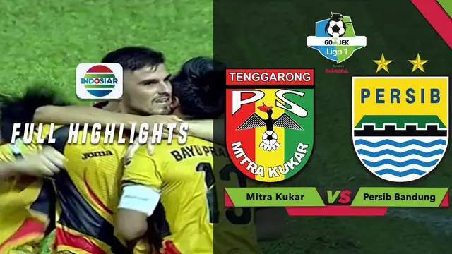 VIDEO: Highlights Liga 1 2018, Mitra Kukar Vs Persib 1-0
