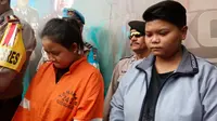 Pelaku pencurian dan penadah barang di Mapolres Malang Kota (Liputan6.com/Zainul Arifin)