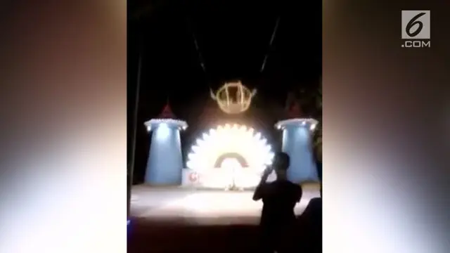 VIDEO: Mengerikan, Detik-detik Tali Wahana Permainan Putus