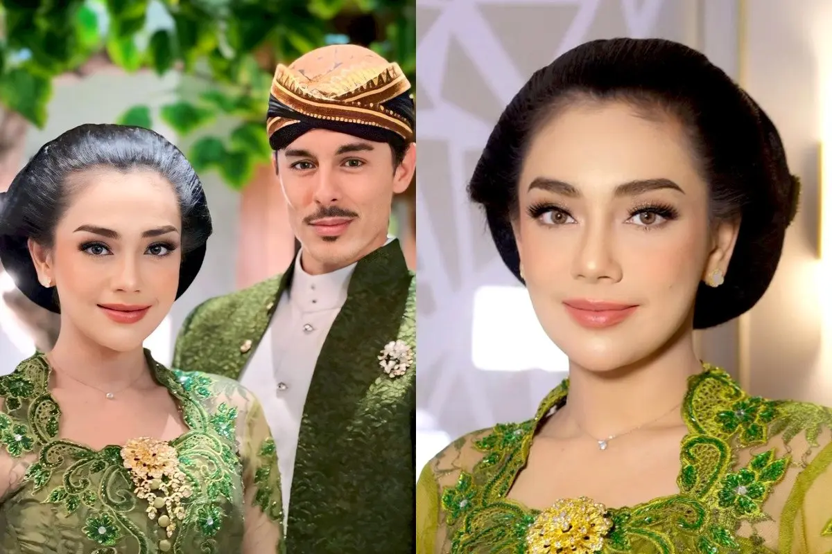 Berparas Bule, 6 Pesona Celine Evangelista Menjelma jadi Perempuan Jawa Kenakan Kebaya dan Sanggul di Ultah Putri Solo