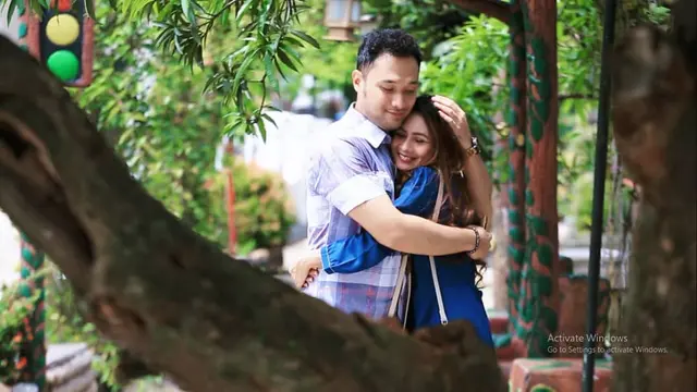 ilustrasi potret elsya herlin dan menco hidayat, pasangan selebriti yang bermain ftv pintu berkah indosiar/instagram: menco hidayat