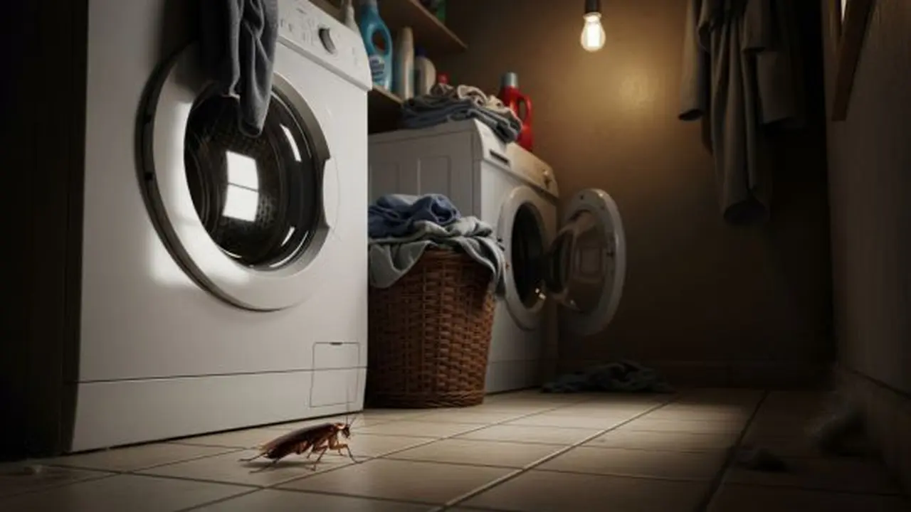 Ilustrasi Cara Mengusir Kecoa dari Mesin Cuci dan Area Laundry/Gemini AI