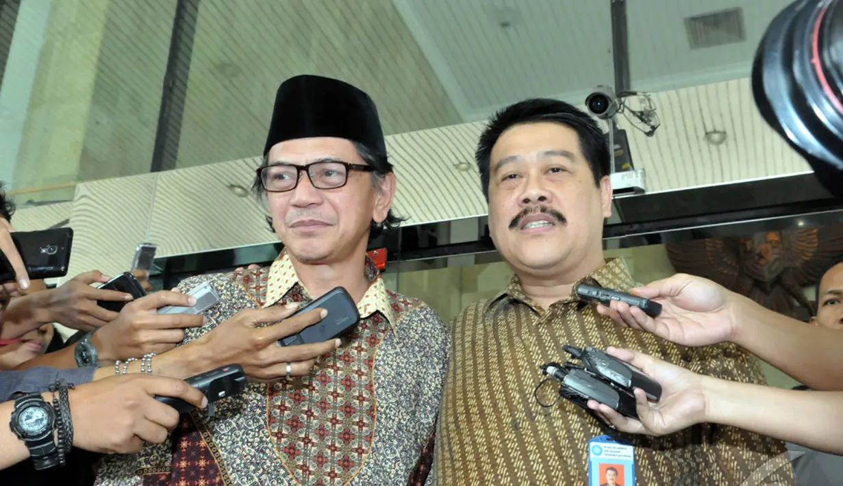  Namun ketika dikonfirmasi pihak-pihak yang LHA-nya diserahkan ke KPK, Agus enggan berkomentar, Jakarta, Selasa (9/9/2014) (Liputan6.com/Panji Diksana)