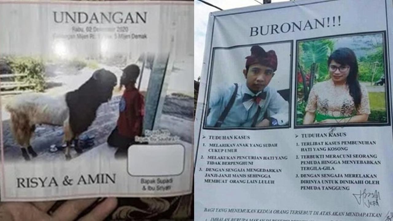 6 Undangan Nikah dengan Foto Calon Pengantin Kocak Ini Bikin Geleng Kepala