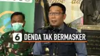 thumbnail ridwan kamil denda tak pakai masker