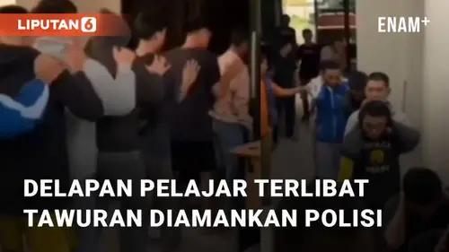 VIDEO: Delapan Pelajar Yang Terlibat Tawuran Diamankan Polisi Di Cikarang Selatan