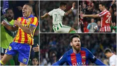 Berikut ini deretan top scorer La Liga Spanyol 2017/2018 hingga pekan kedelapan. (Kolase foto-foto AP dan AFP)