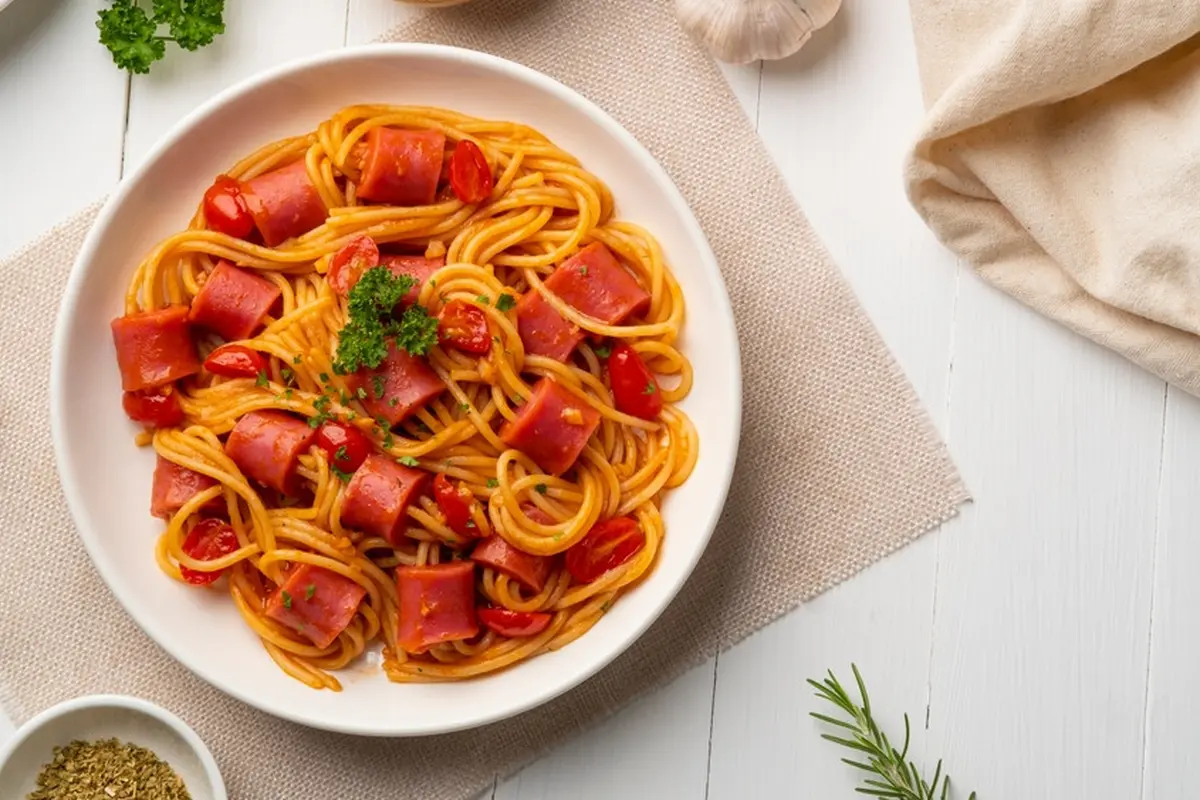 pasta bolognese sosis