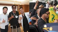 Momen Raffi Ahmad jemput Ronaldinho di Bandara Soetta. (Sumber: Instagram/raffinagita1717)