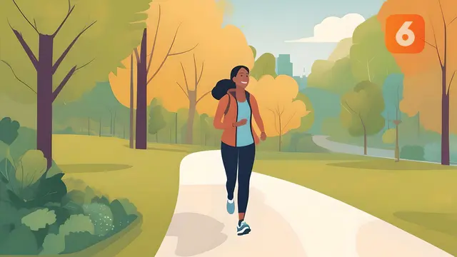 Jalan Kaki 6.000 Langkah Sehari Cukup untuk Panjang Umur? Ternyata Iya! (Ilustrasi Jalan Kaki/Jalan Cepat by AI)