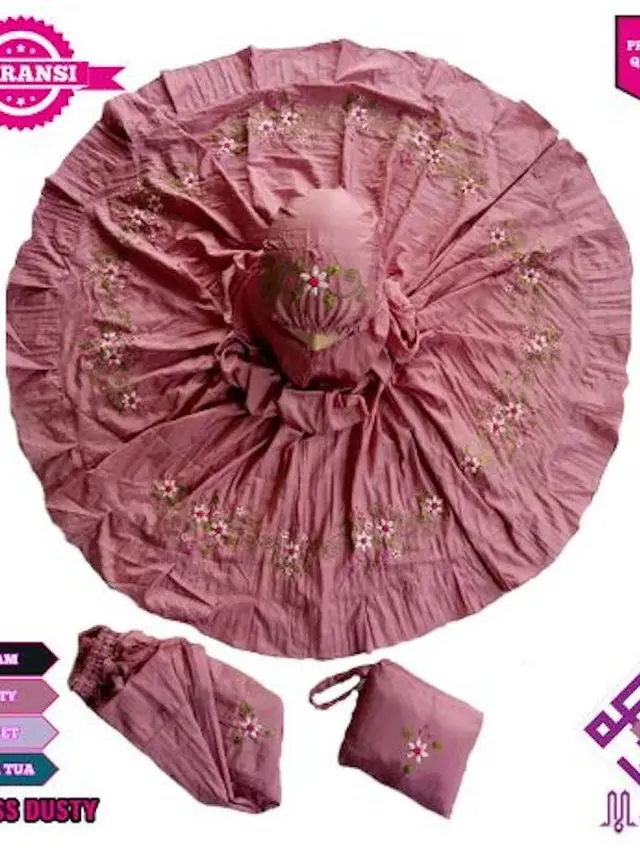 Mukena dengan Aksen Sulaman Pita By Muvida