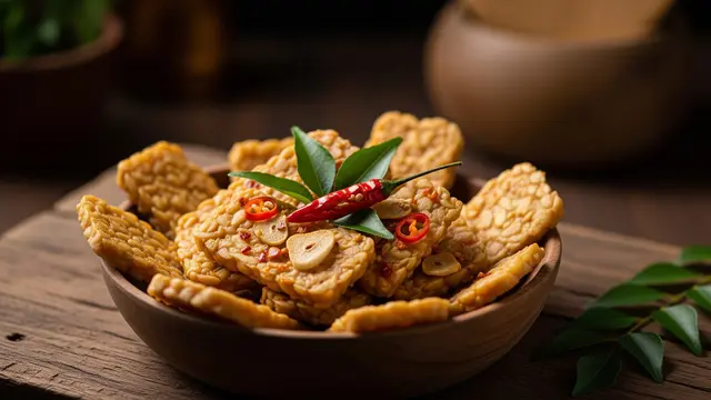 Tempe Krispi Bumbu Bawang