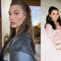 Serupa tapi tak sama, banyak orang menyebut Hailey Bieber kerap mengikuti gaya rambut Selena Gomez [@haileybieber - @selenagomez]