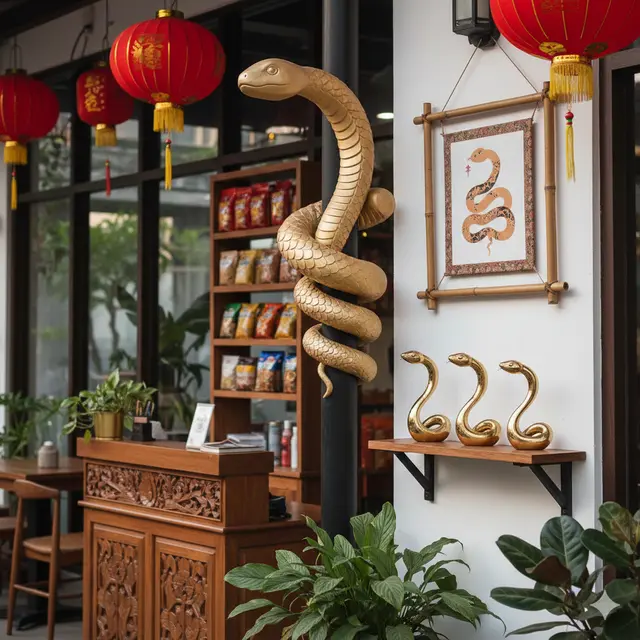 Ide Dekorasi Imlek untuk Toko dan Rumah Makan (Foto: Gemini AI)