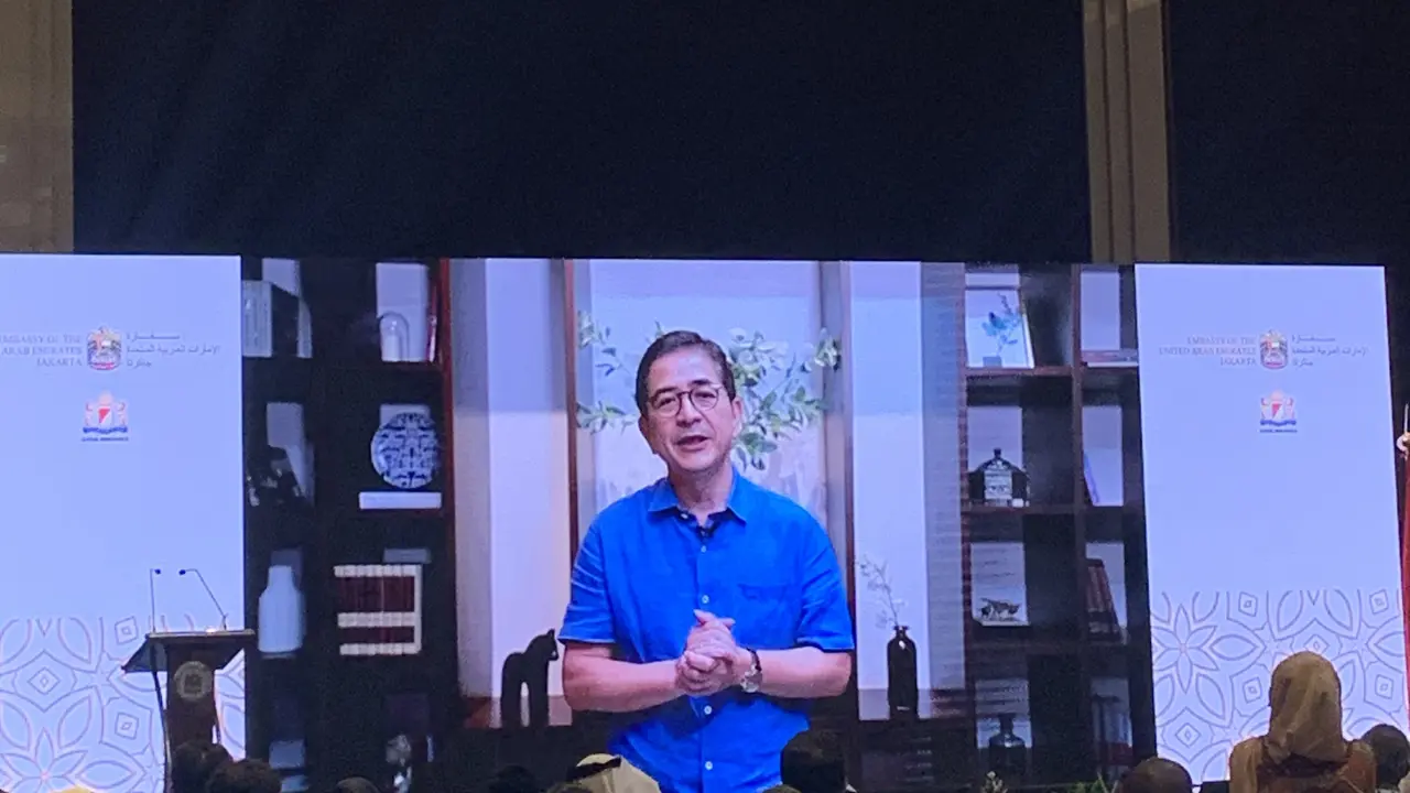 Ketua Umum Kamar Dagang dan Industri (KADIN) Indonesia, Arsjad Rasjid dalam sebuah video sambutan acara UAE-Indonesia Economic Forum yang digelar pada Kamis (21/9/2023). 