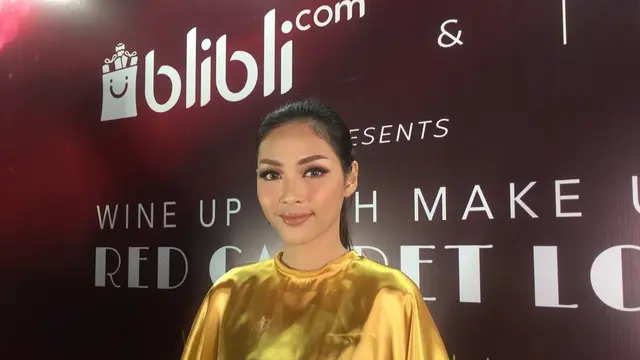 Red Carpet look sebelum menggunakan airbrush