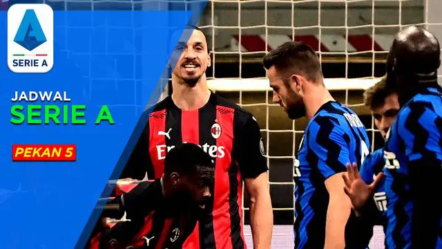 MOTION GRAFIS: Jadwal Liga Italia Pekan 5, Derby della Madonnina AC Milan Vs Inter