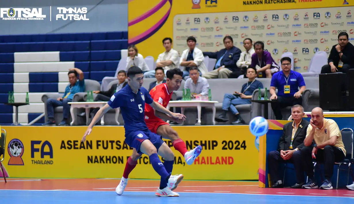 Kemenangan 5-1 atas Thailand membuat Timnas Futsal Indonesia melangkah ke final dan akan menantang Vietnam pada laga puncak yang digelar pada Minggu (10/11/2024). (Dok Federasi Futsal Indonesia)