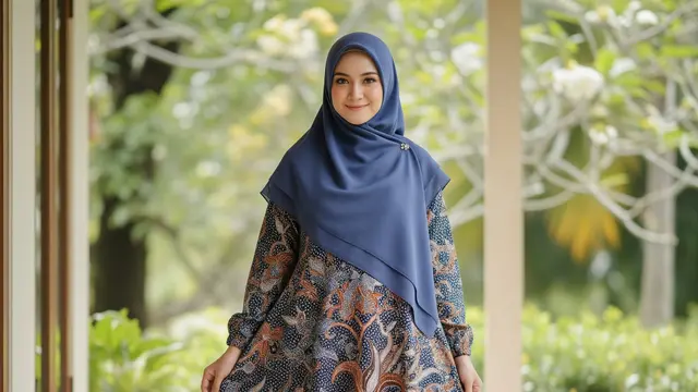 Gamis Batik Loose Fit untuk Wanita Berhijab yang Suka Kenyamanan