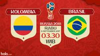 Kualifikasi Piala Dunia 2018 Kolombia Vs Brasil (Bola.com/Adreanus Titus)