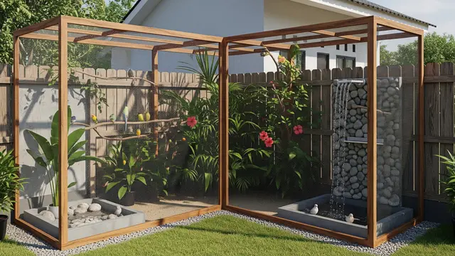 Ide Kandang Burung Sederhana di Halaman Rumah