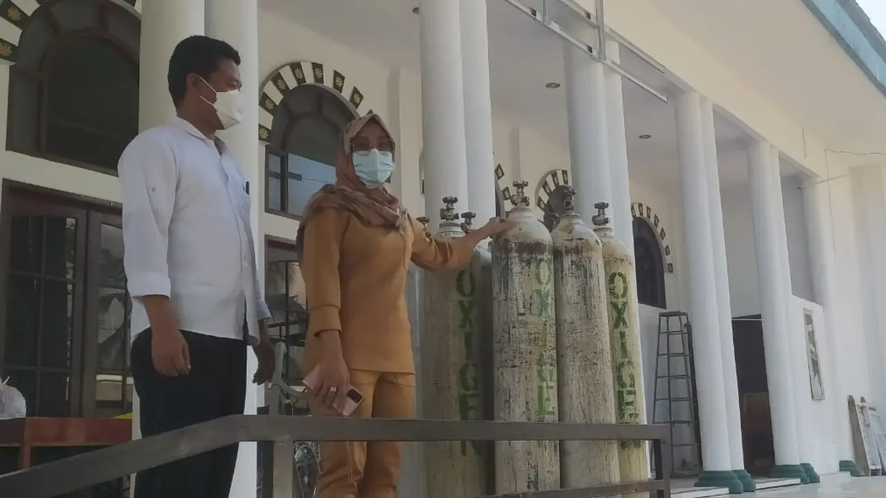 Tabung gas di Banjarnegara langka karena lonjakan pasien Covid-19. (Foto: Liputan6.com/RSI Banjarnegara)