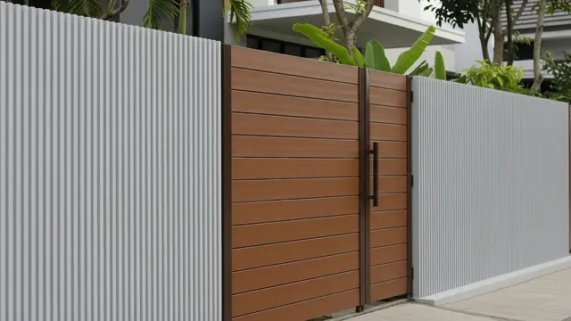 Pagar Kombinasi Pipa PVC dan Kayu