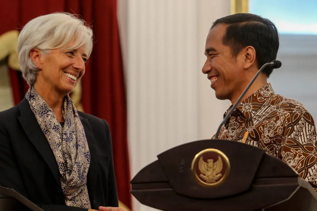 20150901-Jokowi dan Christine Lagarde-Jakarta