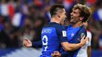 Prancis menekuk Bulgaria dengan skor 4-1 pada laga lanjutan Grup A Kualifikasi Piala Dunia 2018, di Stadion Stade de France, Sabtu (8/10/2016) dini hari WIB. Kevin Gameiro dan Antoine Griezmann menyumbang gol. (AFP/Franck Fife)