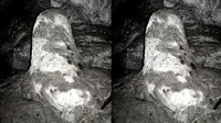 Batu yang terdapat di dalam gua berbentuk mirip alat kelamin pria.